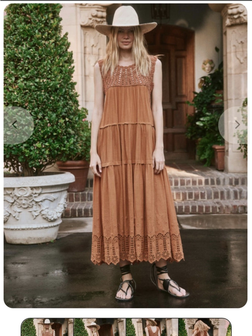 THE GREAT. The Soleil Dress in Canyon